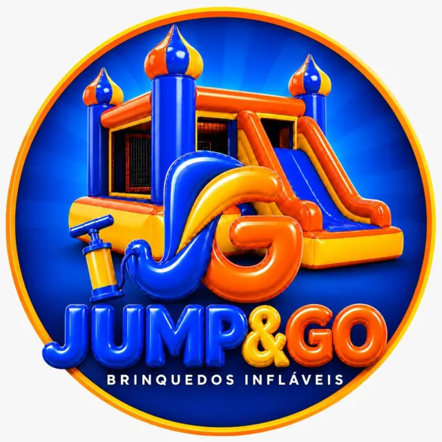 Logo circular Jump&Go Brinquedos Infláveis